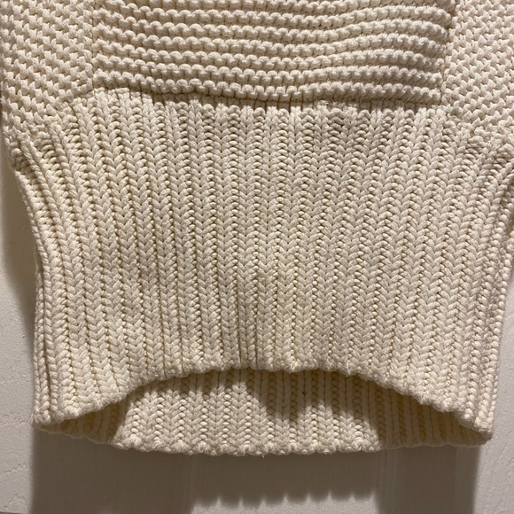 American Eagle Off White Knit Shawl Sweater Size XS - Picture 3 of 6